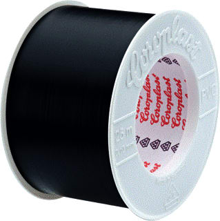 Coroplast - Zelfklevende tape Tape 25X50Mm Zwart 25M