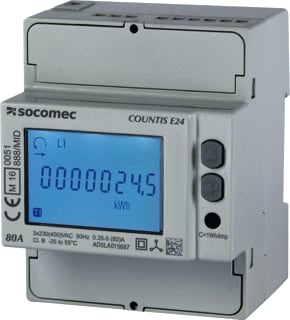Socomec - Elektriciteitsmeter elekmtr countis 3f 80a