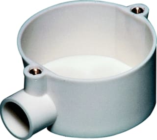 Attema - Traditioneel Opbouwdoos wand/plafond Einddoos 5/8 Wit Z Deks