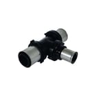 Henco - Fitting met 3 aansluitingen verloop t-stuk 90x63x63