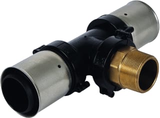 Henco - Fitting met 3 aansluitingen t-binndraad 75x2 1/2"x75