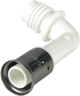 Henco - Vision Fitting met 2 aansluitingen Voedvrd Knie90 Tb Ø20Pers