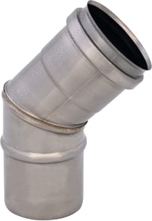 Holetherm - NF 60 Enkelw. rookgashulpstuk 2 aansl. Bocht - 45Gr+Epdm-Ring