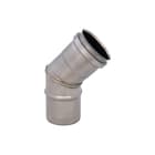 Holetherm - NF 60 Enkelw. rookgashulpstuk 2 aansl. Bocht - 45Gr+Epdm-Ring
