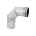 Holetherm - NF 60 Enkelw. rookgashulpstuk 2 aansl. Bocht - 87Gr+Epdm-Ring