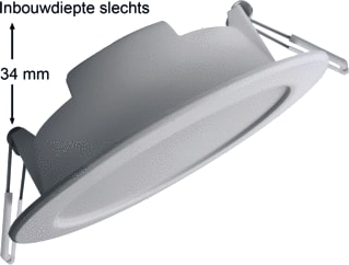Megaman - MILENA Downlight/spot/schijnwerper Milenalite 15W 3000K Down
