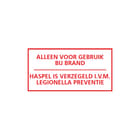 Ajax - Veiligheidspictogram Sticker Alleen Bij Brand