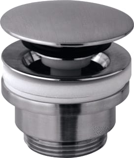 Paffoni - Clic-Clac Afvoerplug Waste M/Overoop 5/4 Steel