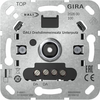 Gira - Potentiometer vr lichtregelsysteem Dali Draaidim Basiselem