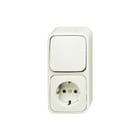 ABB Busch-Jaeger - AP Combinatie schakelaar/wcd comb wisl 2601/6/2300eap xd