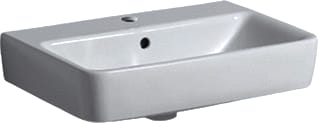 Geberit - RENOVA COMPACT Wastafel / Fontein 55X37 M/Krgat&Ol Wt