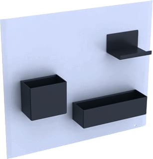 Geberit - ACANTO Toebeh./onderd. badkameraccessoires Magneetbord+Box Mat Wit