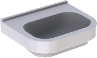 Geberit - 300 Basic Wastafel / Fontein Bas Wast 55X44,5Cm Wit