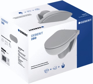 Geberit - 280 Closet Basic Pack Dpspl 53 W