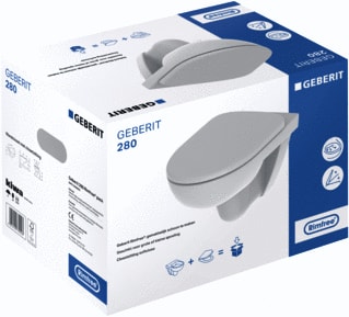 Geberit - 280 Closet Basic Pack Dps Rf 53Cm