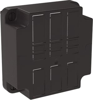 ABB - Hafobox 3640 S Deksel voor opbouwdoos wand/plafond Dek Zw Tbv 3640+Uitbr Gst