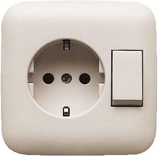 ABB Busch-Jaeger - SI Combinatie schakelaar/wcd Wcd Ra/Wiss 4310/6Euj-212