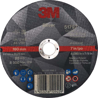 3M - Silver Slijpschijf Slvr Drslpschf 180X2X22.23