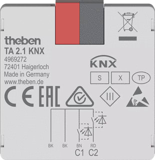 Theben - Binaire ingang bussysteem Impulsdr 2 Knls Inb Knx