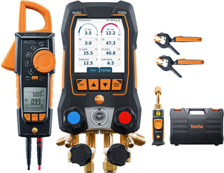 Testo - Mano-thermometer 558S Smart Vacuum Set