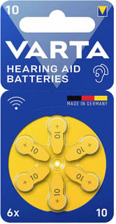 Varta - Batterij, niet oplaadbaar Hoorapp Batt 10 Blstr 6Br6