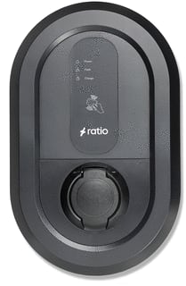 Ratio Electric - Io6 Oplaadpunt elektr. voer-/vaartuig Rat Solar Rfid 11-22 Kw Socket