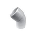 Wavin - Wadal Fitting met 2 aansluitingen Pvc L-Bocht 45 Wt 40 M/S