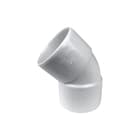 Wavin - Wadal Fitting met 2 aansluitingen Pvc L-Bocht 45° Wt 40 M/M