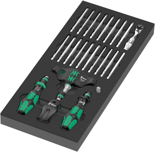 Wera - Gereedschapset 9752 schrubinzetst+kk 24d