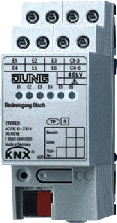 Jung - Binaire ingang bussysteem Bin Ingang 6V 10-230V