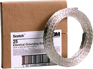 3M - Scotch Aardingsband geconfectioneerd Gr Braid 25 Mm Ro50
