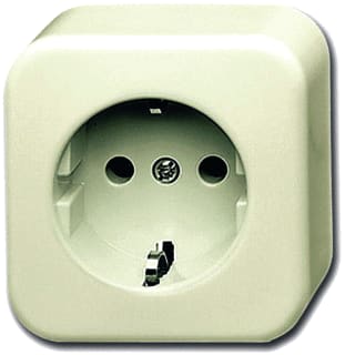 ABB Busch-Jaeger - AP Wandcontactdoos (WCD schakelmat.) wcd ra opb ap creme