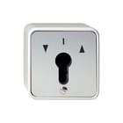 Gira - Spatwaterdicht opbouw Installatieschakelaar Sleutschak 2P Alu Cyl Wd