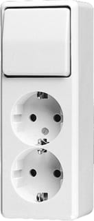 Jung - AP600 Combinatie schakelaar/wcd Comb 2V Wcd Ra Wiss Opb