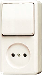 Jung - AP600 Combinatie schakelaar/wcd Comb Wcd 2Pol/Wissel Opb