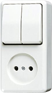 Jung - AP600 Combinatie schakelaar/wcd Comb Wcd 2Pol/Serie Opb