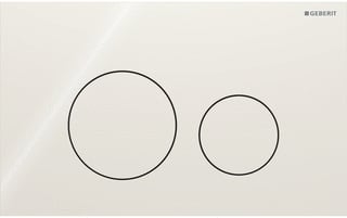 Geberit - Sigma40 Bedieningsplaat spoelsysteem Bed Pan Rnd Zgr