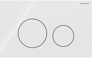 Geberit - Sigma40 Bedieningsplaat spoelsysteem Bed Pan Sq Wt