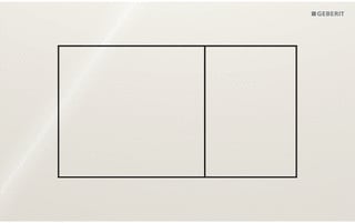 Geberit - Sigma40 Bedieningsplaat spoelsysteem Bed Pan Sq Zgr
