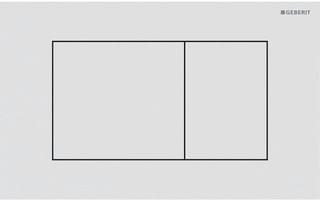 Geberit - Sigma40 Bedieningsplaat spoelsysteem Bed Pan Sq Mwt