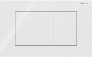 Geberit - Sigma40 Bedieningsplaat spoelsysteem Bed Pan Sq Wt