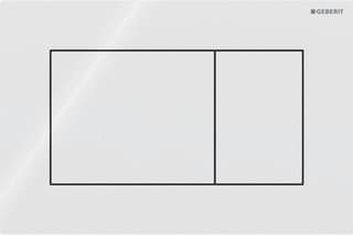 Geberit - Sigma01 Bedieningsplaat spoelsysteem Bed Pan Sq Wt
