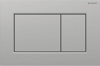 Geberit - Sigma01 Bedieningsplaat spoelsysteem Bed Pan Sq Mchr
