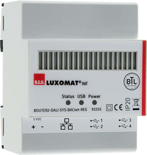 BEG - Interface bussysteem dali router bacnt din-rail