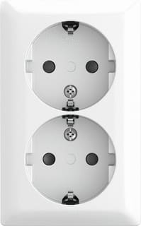 ABB Busch-Jaeger - AP Wandcontactdoos (WCD schakelmat.) Wcd Ra Kv Dub Opb Alp Wt