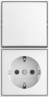 ABB Busch-Jaeger - AP Combinatie schakelaar/wcd Comb Ra Kv Wis Opb B-Ap Wit