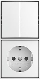 ABB Busch-Jaeger - AP Combinatie schakelaar/wcd Comb Ra Kv Opb B-Ap Alp Wt