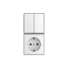 ABB Busch-Jaeger - AP Combinatie schakelaar/wcd Comb Ra Kv Opb B-Ap Alp Wt