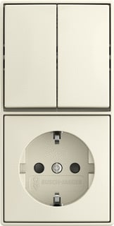 ABB Busch-Jaeger - AP Combinatie schakelaar/wcd Comb Ra Kv Opb B-Ap Wit