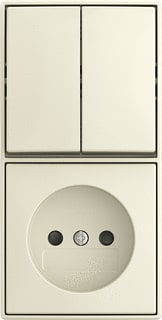 ABB Busch-Jaeger - AP Combinatie schakelaar/wcd Comb Kv Serie Opb B-Ap Wit